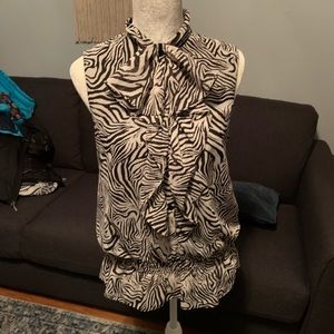 Kenneth Cole zebra top